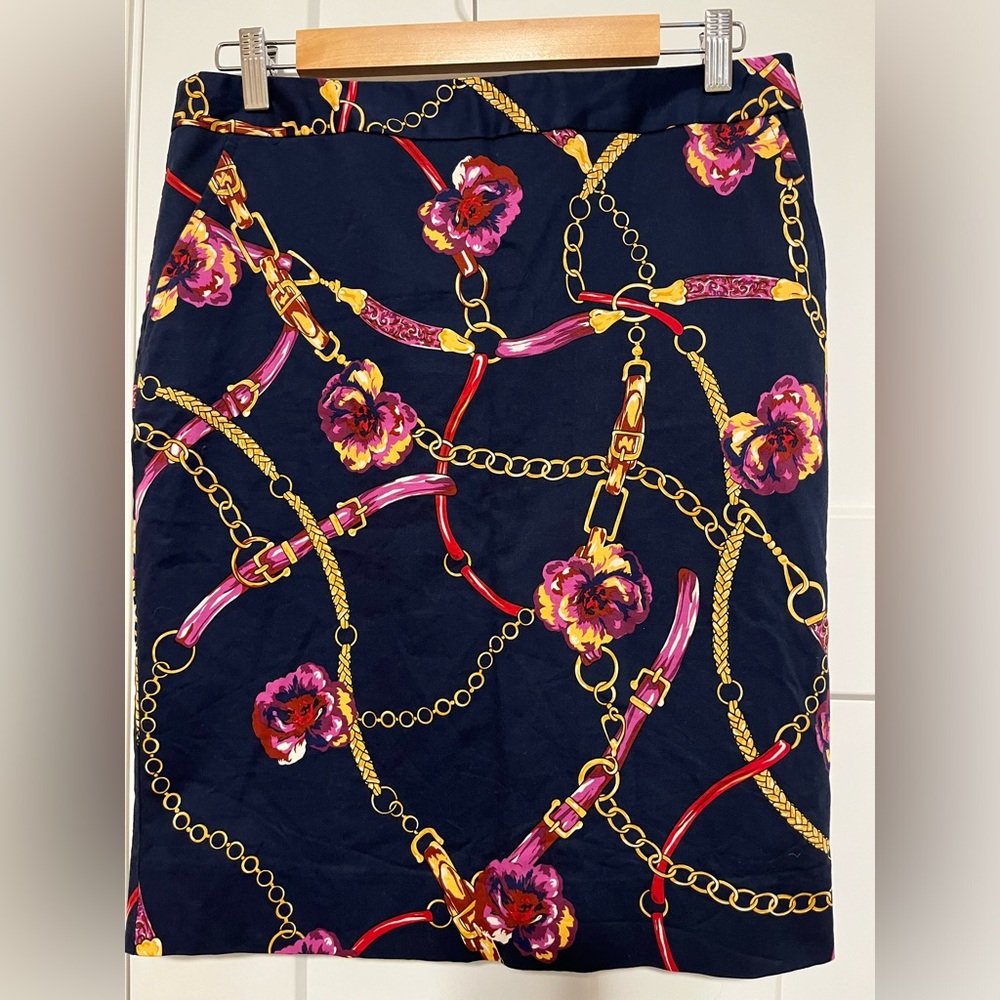 Charter Club size 8P equestrian floral pencil skirt in awesome condition